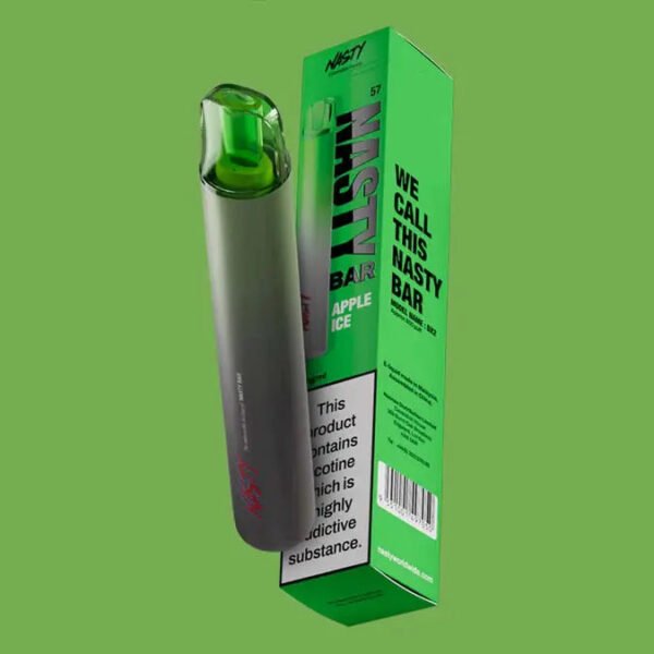 پاد یکبار مصرف نستی سیب یخ Nasty Apple Ice 1200 Puffs