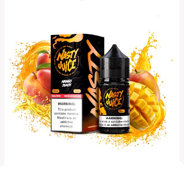سالت نیکوتین انبه هلو اسموت نستی Nasty Smooth Mango Peach سالت نیکوتین انبه هلو اسموت نستی Nasty Smooth Mango Peach