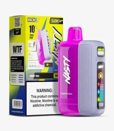 پاد یکبارمصرف نستی بولت نوشابه گیلاس Nasty Bolt Cherry Cola 50000 Puffs