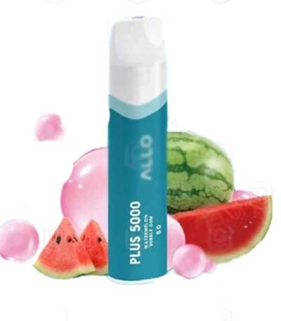 پاد یکبارمصرف آدامس بادکنکی هندوانه Allo Plus Watermelon Bubble Gum 5000 Puffs