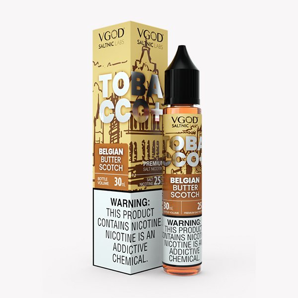 سالت نیکوتین توباکو پلاس تنباکو کارامل کرهای ویگاد Vgod Tobacco Plus Belgian Butter Scotch سالت نیکوتین توباکو پلاس تنباکو کارامل کرهای ویگاد Vgod Tobacco Plus Belgian Butter Scotch